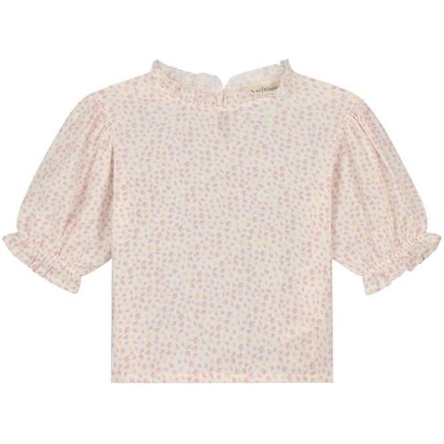Charlie Petite isis top flower pink yellow | blouse-1