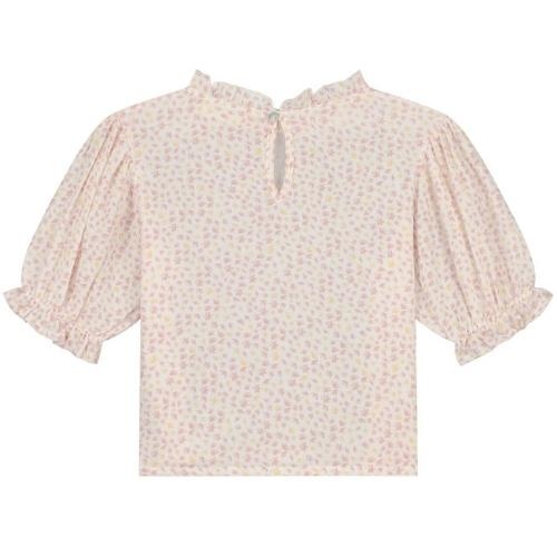 Charlie Petite isis top flower pink yellow | blouse-7