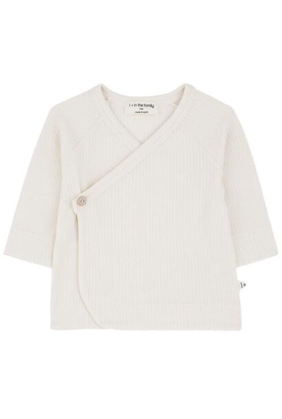 1+ in the family elodie l.sleeve shirt ecru | wikkeltop