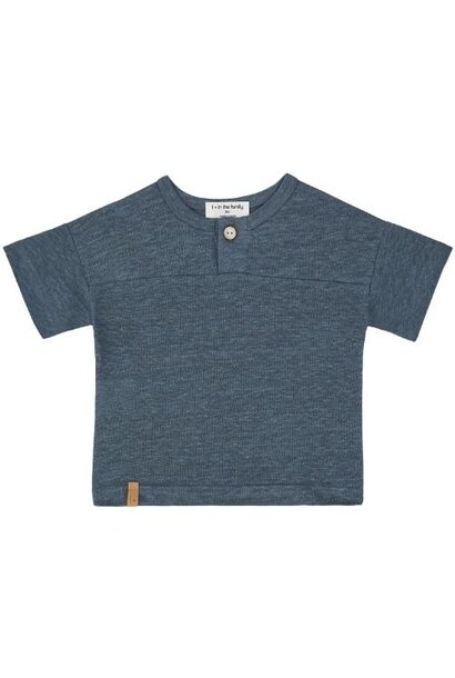 1+ in the family rafa s.sleeve henley shirt petroleum | tee