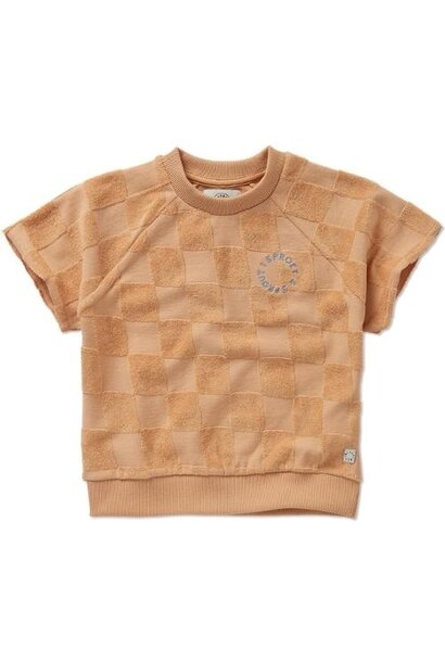 Sproet & Sprout raglan sweatshirt terry blocks nectarine | tee