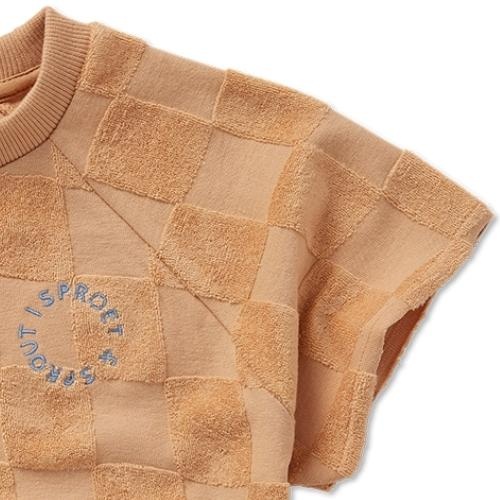 Sproet & Sprout raglan sweatshirt terry blocks nectarine | tee-5