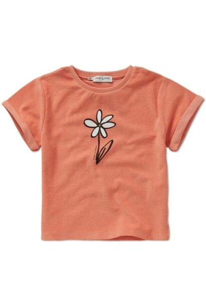 Sproet & Sprout terry t-shirt daisy blush | tee