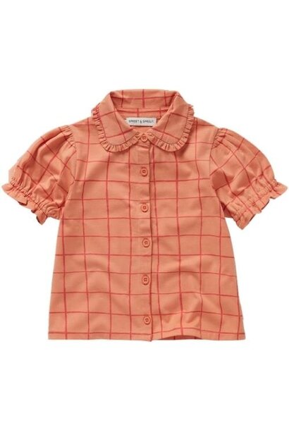 Sproet & Sprout blouse girls check print blush | top