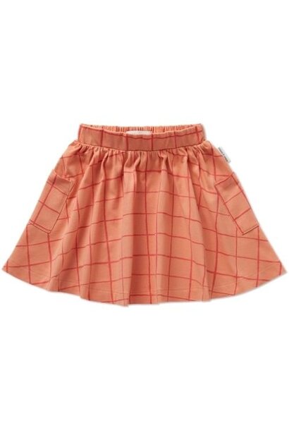 Sproet & Sprout skirt pockets check print blush | rok