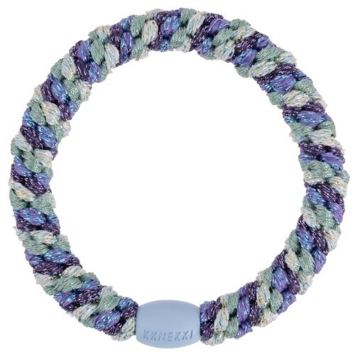 Kknekki haarelastiekje mix glitter purple faded green | hair tie-1