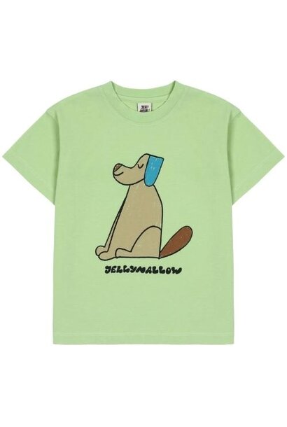 Jelly Mallow mr dog t-shirt nile green | tee