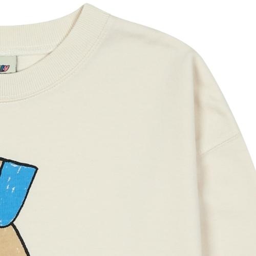 Jelly Mallow mr dog sweatshirt ivory | trui-4