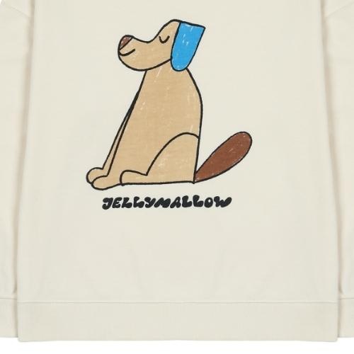 Jelly Mallow mr dog sweatshirt ivory | trui-5