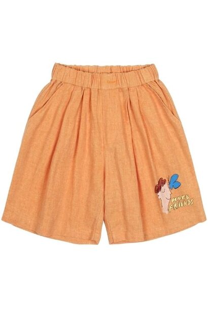 Jelly Mallow make friends pintuck shorts orange | korte broek