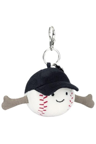 Jellycat amuseables sports baseball bag charm | sleutelhanger