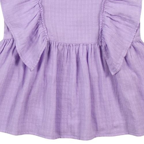Petit Blush ruffle blouse purple rose | top-7