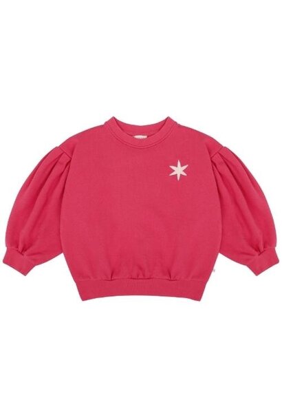Jenest balloon sweater raspberry pink | trui