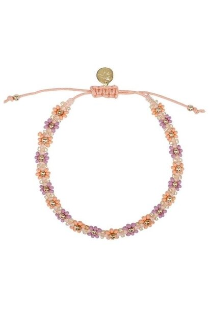 Jenest jenest bracelet violet purple coral orange | armbandje