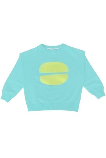 Jenest jules sweater aqua green | trui