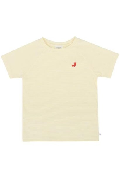 Jenest nurture t-shirt sunny yellow stripe | tee