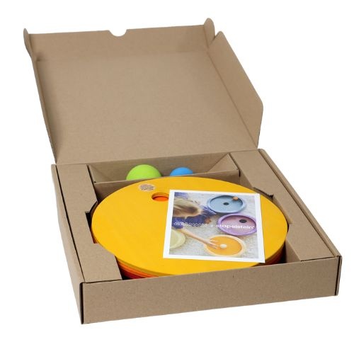 Grimm's x Stapelstein® rolling discs warm classic | houten cirkels-4