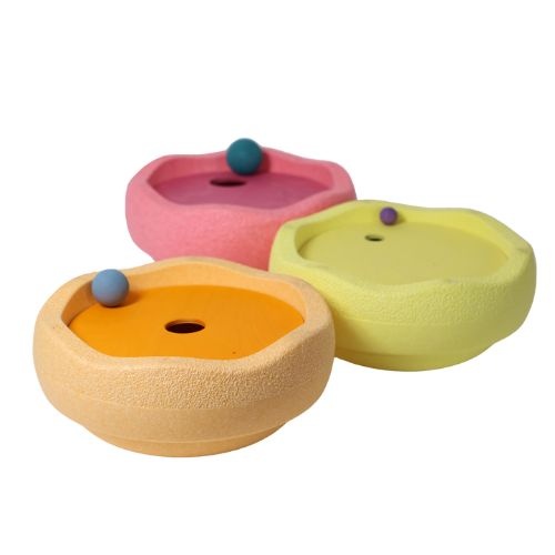 Grimm's x Stapelstein® rolling discs warm pastel | houten cirkels-2