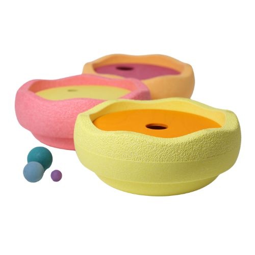 Grimm's x Stapelstein® rolling discs warm pastel | houten cirkels-6