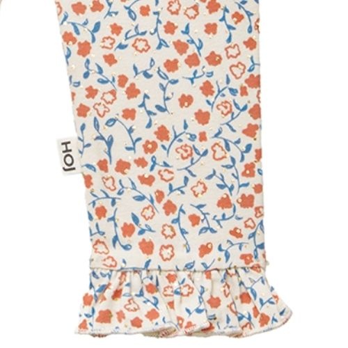 House of Jamie frill leggings peach blush mini floral | broek-6