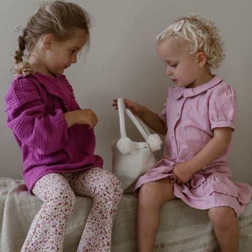 Navy Natural keet skirt rose | rok-4