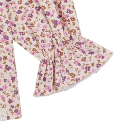 Navy Natural lauren blouse purple flower | top-3