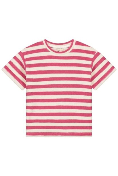 Gray Label pop terry oversized tee cherry - cream | t-shirt