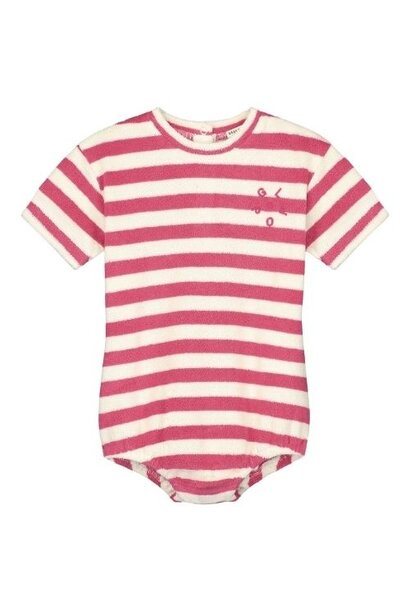 Gray Label pop baby terry suit cherry - cream | romper