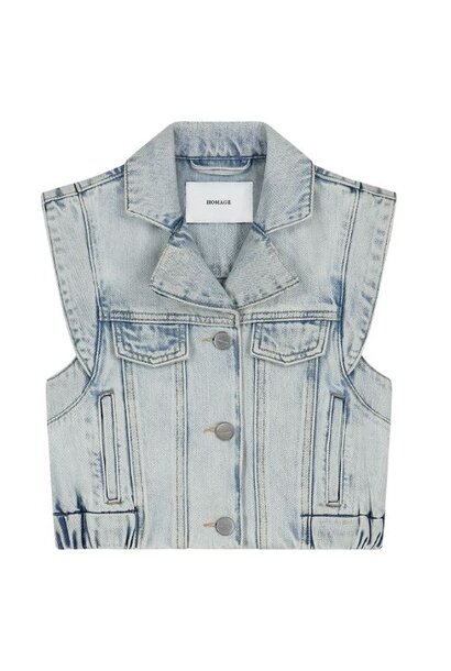 Homage denim gilet summer blue | sleeveless jacket