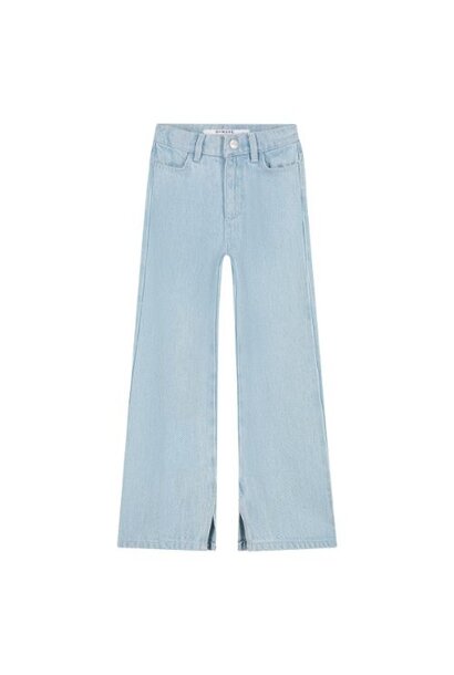 Homage palazzo jeans with slits light blue wash | broek