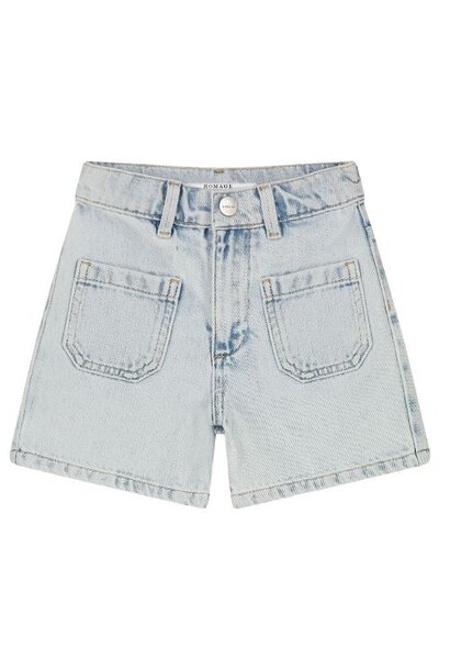 Homage denim shorts with front pockets summer blue | korte broek