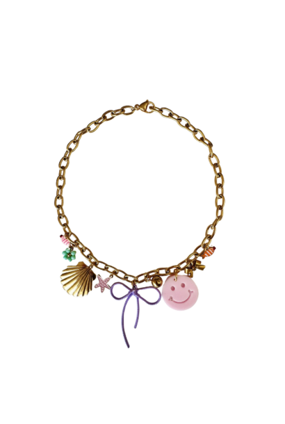 ByMelo ketting bedels goud multi | sieraad