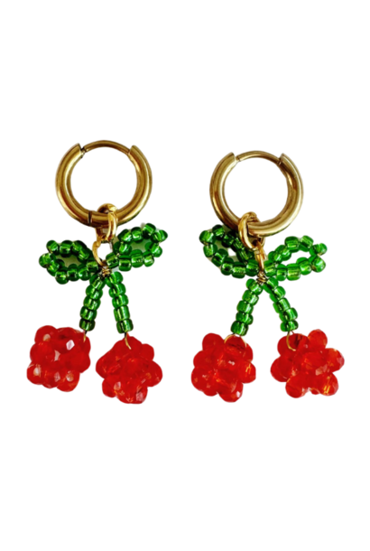 ByMelo oorbellen kers | sieraad