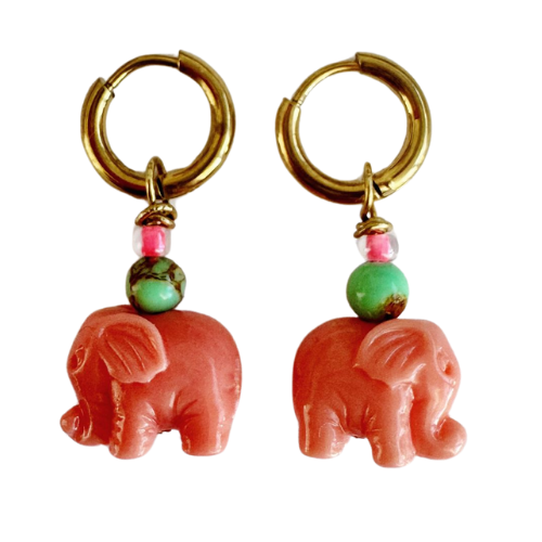 ByMelo oorbellen ollie coral | sieraad-1