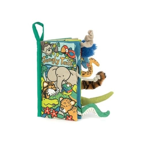 Jellycat jungly tails activity book new | kijk- en voelboekje-1