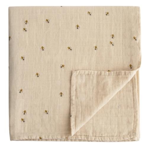 Mushie swaddle bees | hydrofiele doek-1