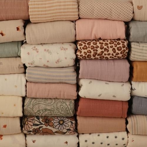 Mushie swaddle bees | hydrofiele doek-4