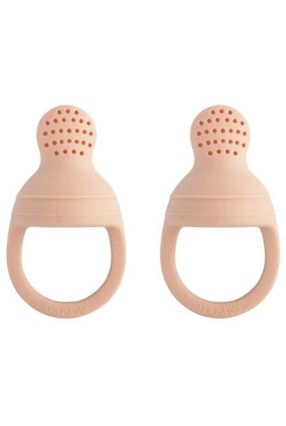 Mushie fresh food feeder blush | fruit & smoothie speen
