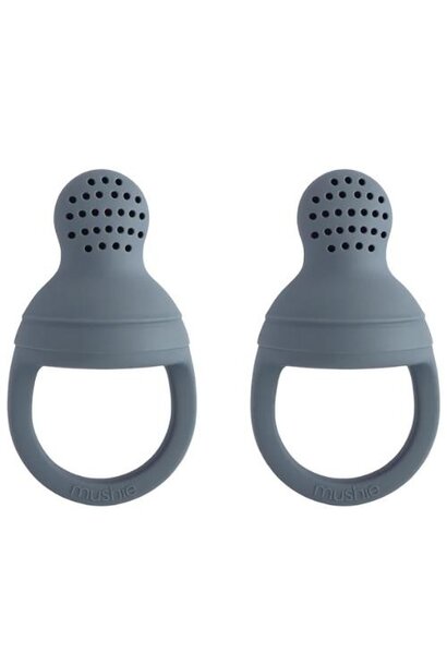 Mushie fresh food feeder tradewinds | fruit & smoothie speen