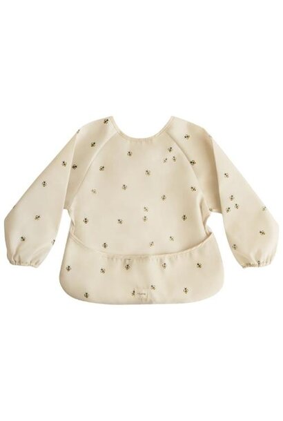 Mushie long sleeve bib bees | slab