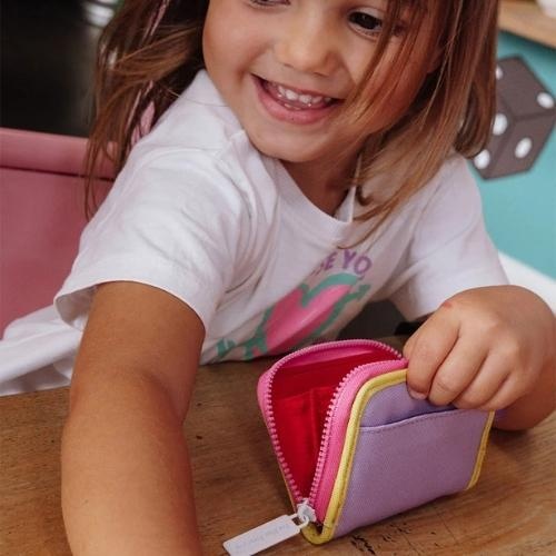 Hello Hossy kids wallet mini mauve | portemonnee-2