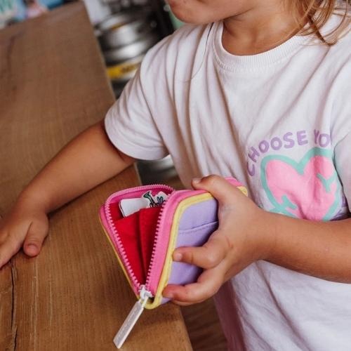 Hello Hossy kids wallet mini mauve | portemonnee-3