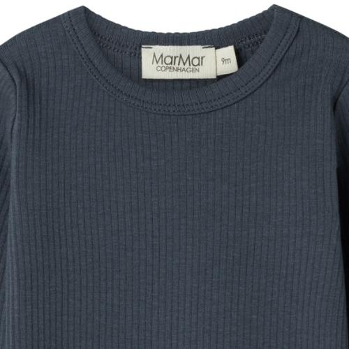 MarMar Copenhagen plain body ls blue | romper-3