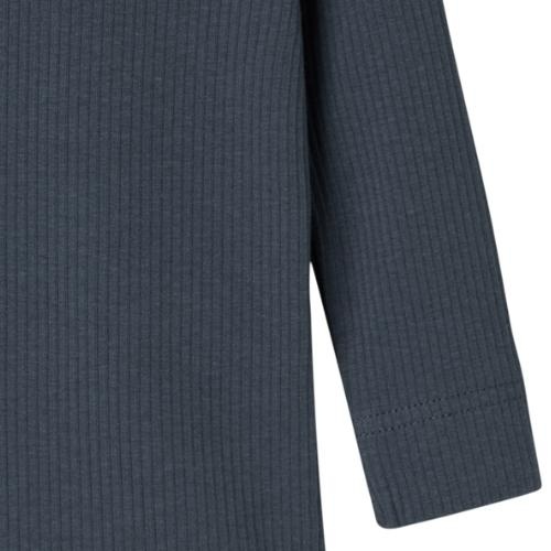 MarMar Copenhagen plain body ls blue | romper-4