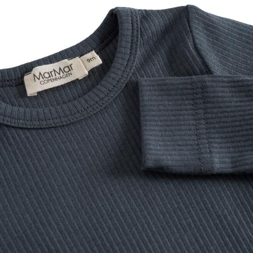 MarMar Copenhagen plain body ls blue | romper-7