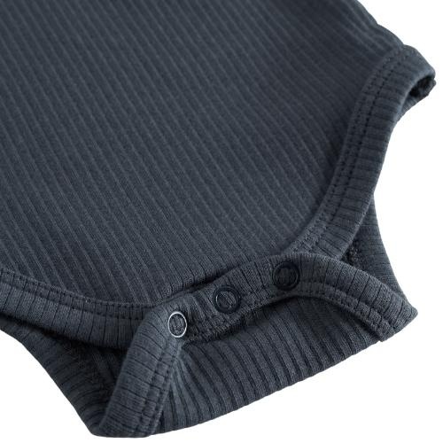 MarMar Copenhagen plain body ls blue | romper-8