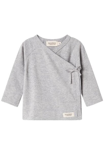 MarMar Copenhagen premature tut wrap ls light grey melange | wikkeltop