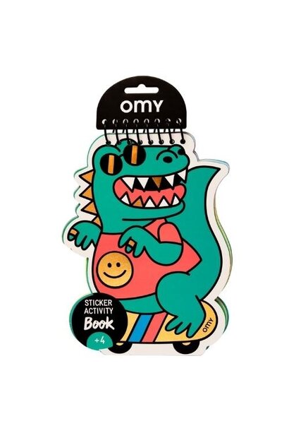 Omy sticker activity notebook - dino | sticker- en activiteiten boekje