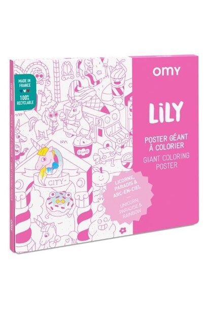 Omy coloring poster - lily | kleurplaat