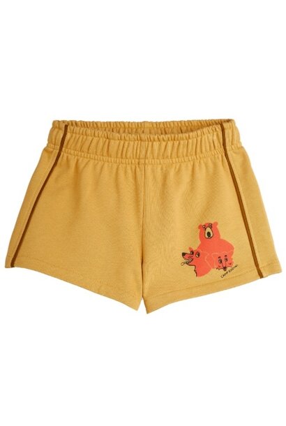 Mini Rodini camp rodini sp sweatshorts beige | korte broek